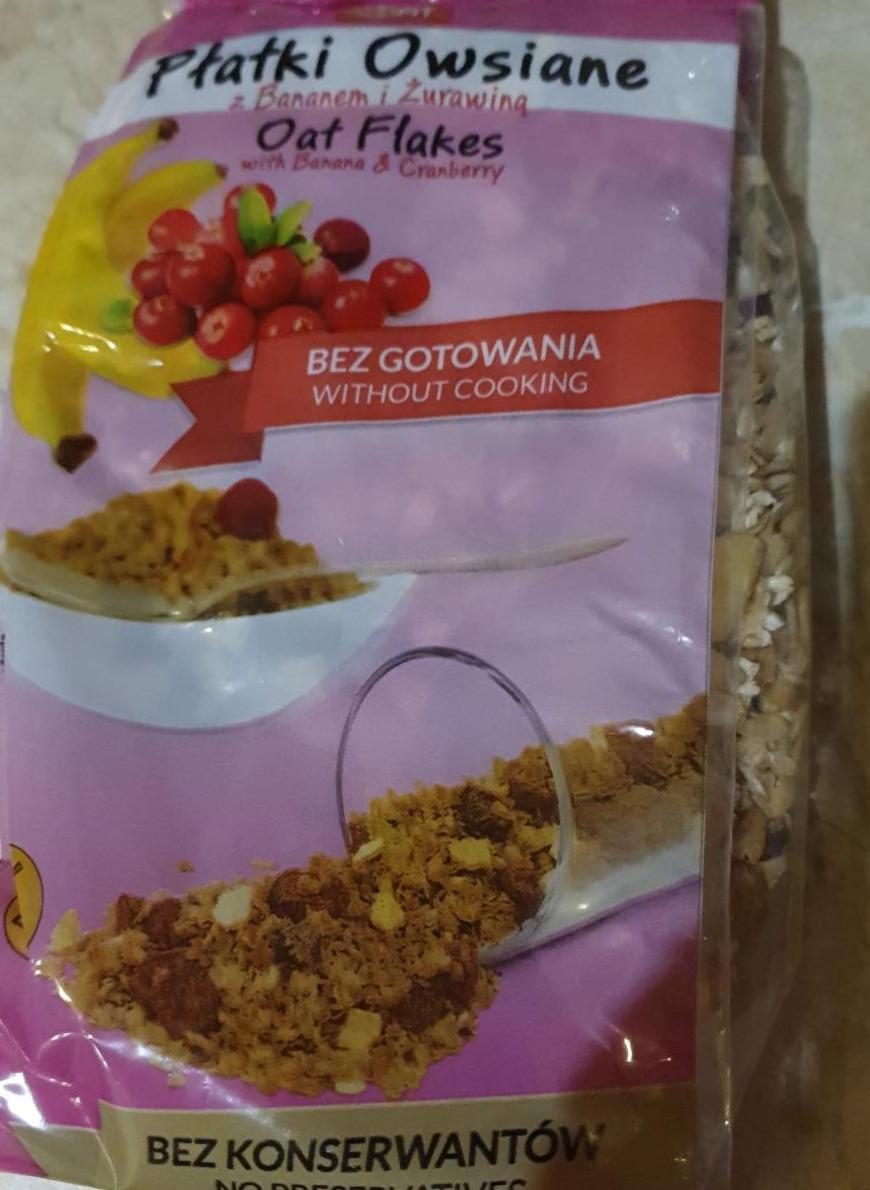 Zdjęcia - Płatki owsiane z Bananem i Żurawiną Sunfit