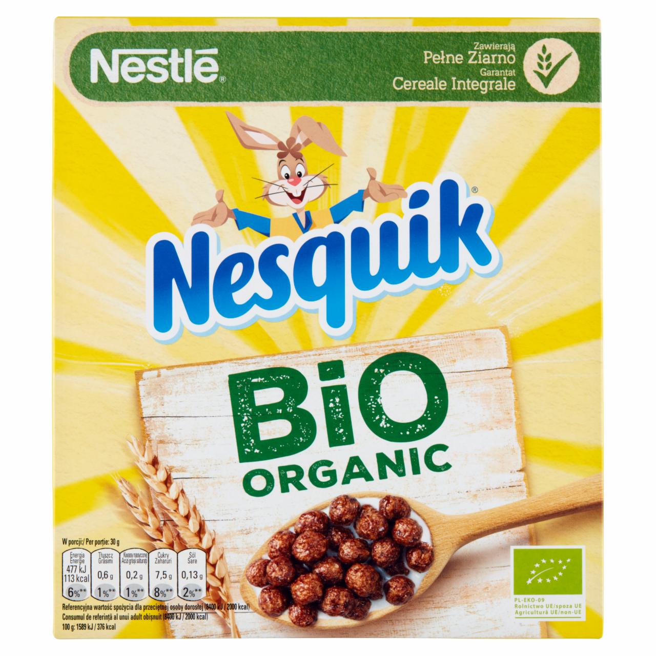 Zdjęcia - Nestlé Nesquik Bio Organic Płatki śniadaniowe 225 g