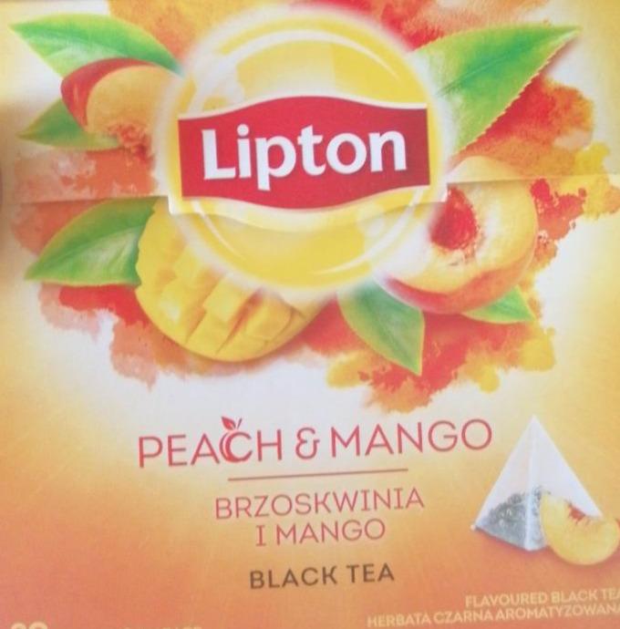 Zdjęcia - Lipton black tea brzoskwinia mango