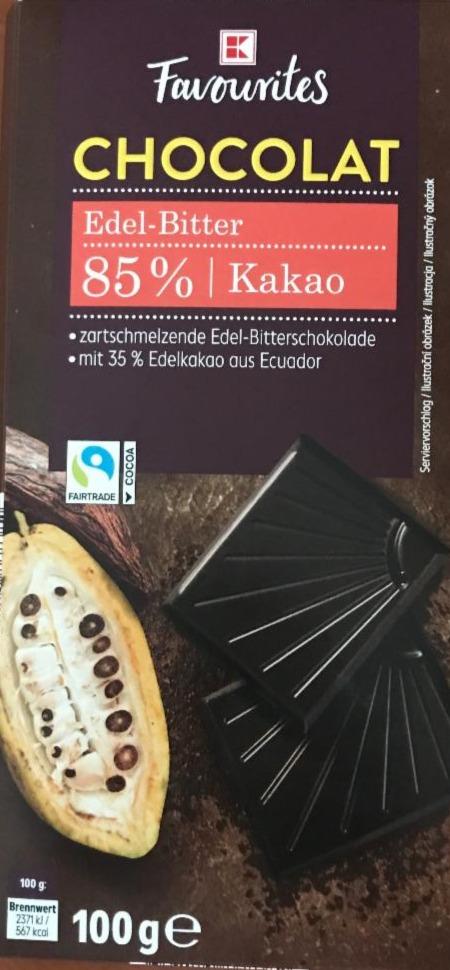 Zdjęcia - Chocolat Edel-Bitter 85% kakao K-Favourites