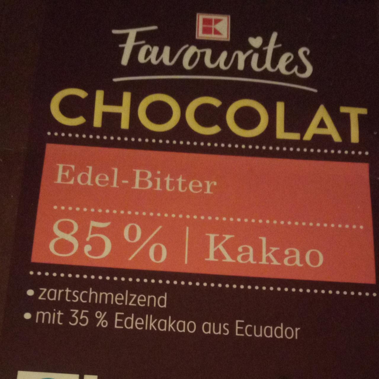 Zdjęcia - Chocolat Edel-Bitter 85% kakao K-Favourites
