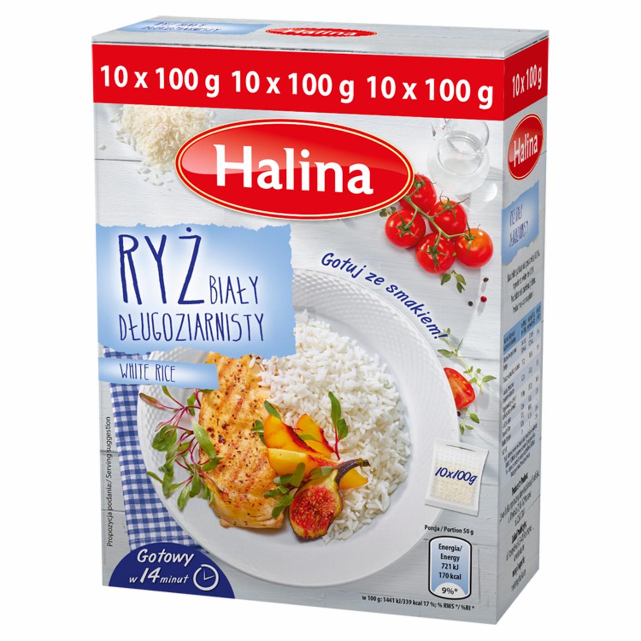 Zdjęcia - Halina Ryż biały długoziarnisty 1 kg (10 torebek)