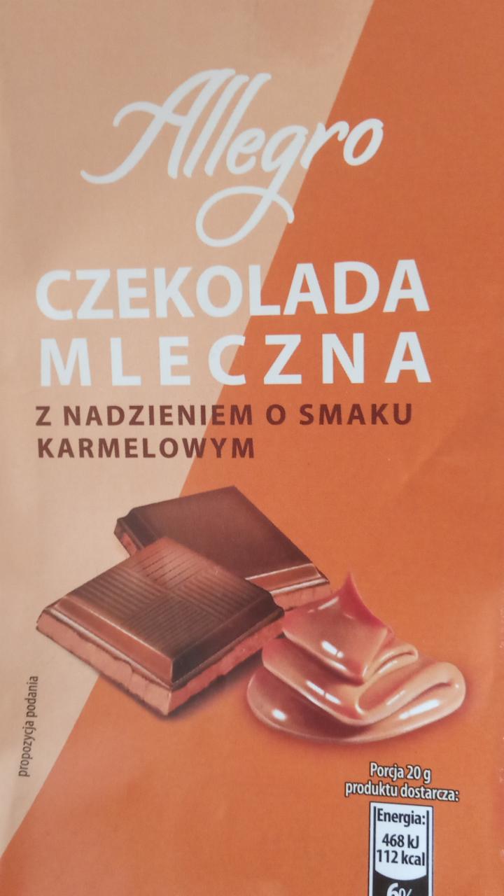 Zdjęcia - Czekolada mleczna o smaku karmelowym Allegro