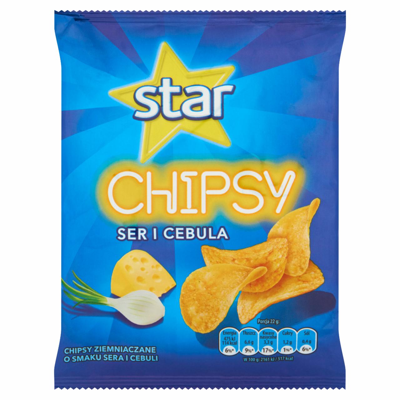Zdjęcia - Star Chipsy ser i cebula 22 g