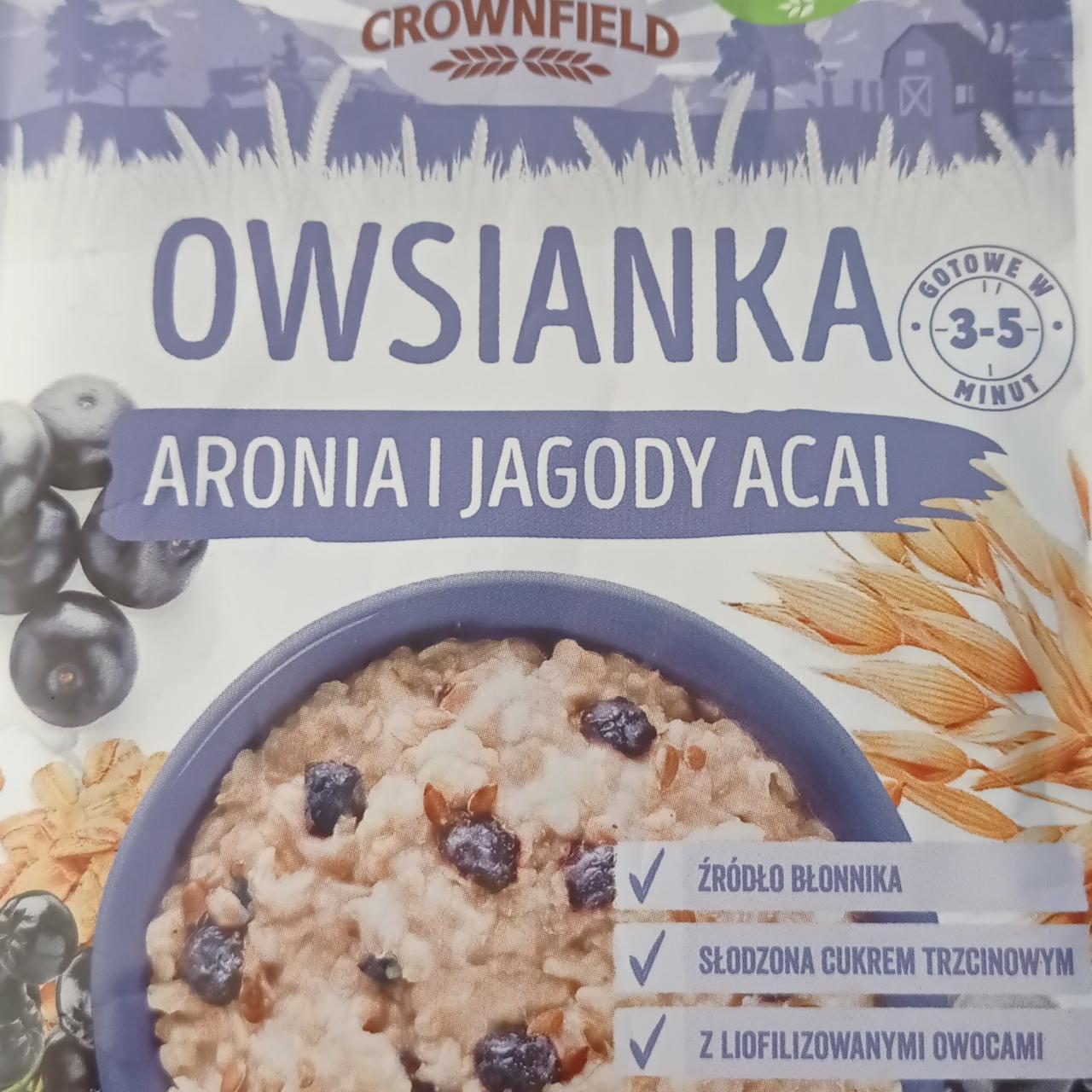 Zdjęcia - owsianka aronia i jagody acai Crownfield