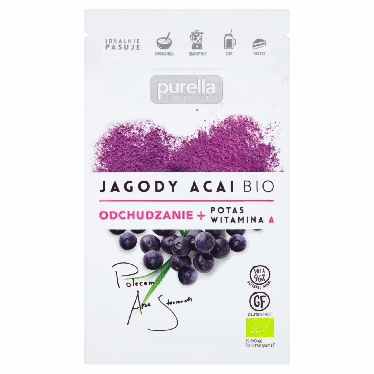 Zdjęcia - Purella Superfoods Jagody acai bio 21 g