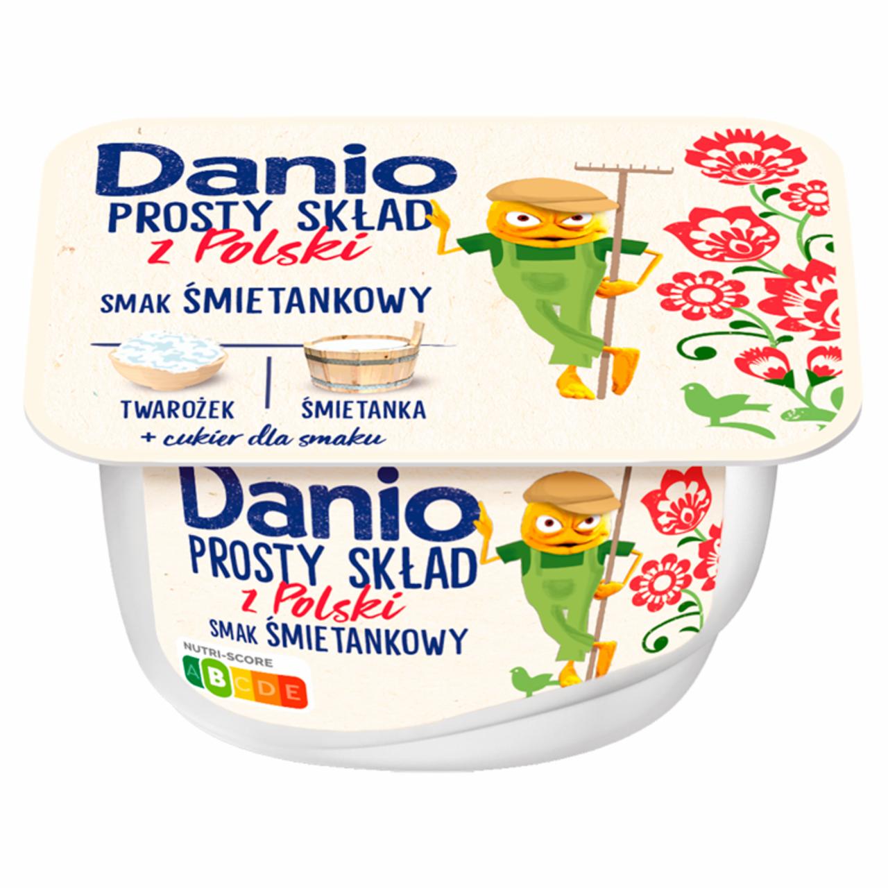 Zdjęcia - Danio Prosty Skład z Polski Serek homogenizowany smak śmietankowy 130 g