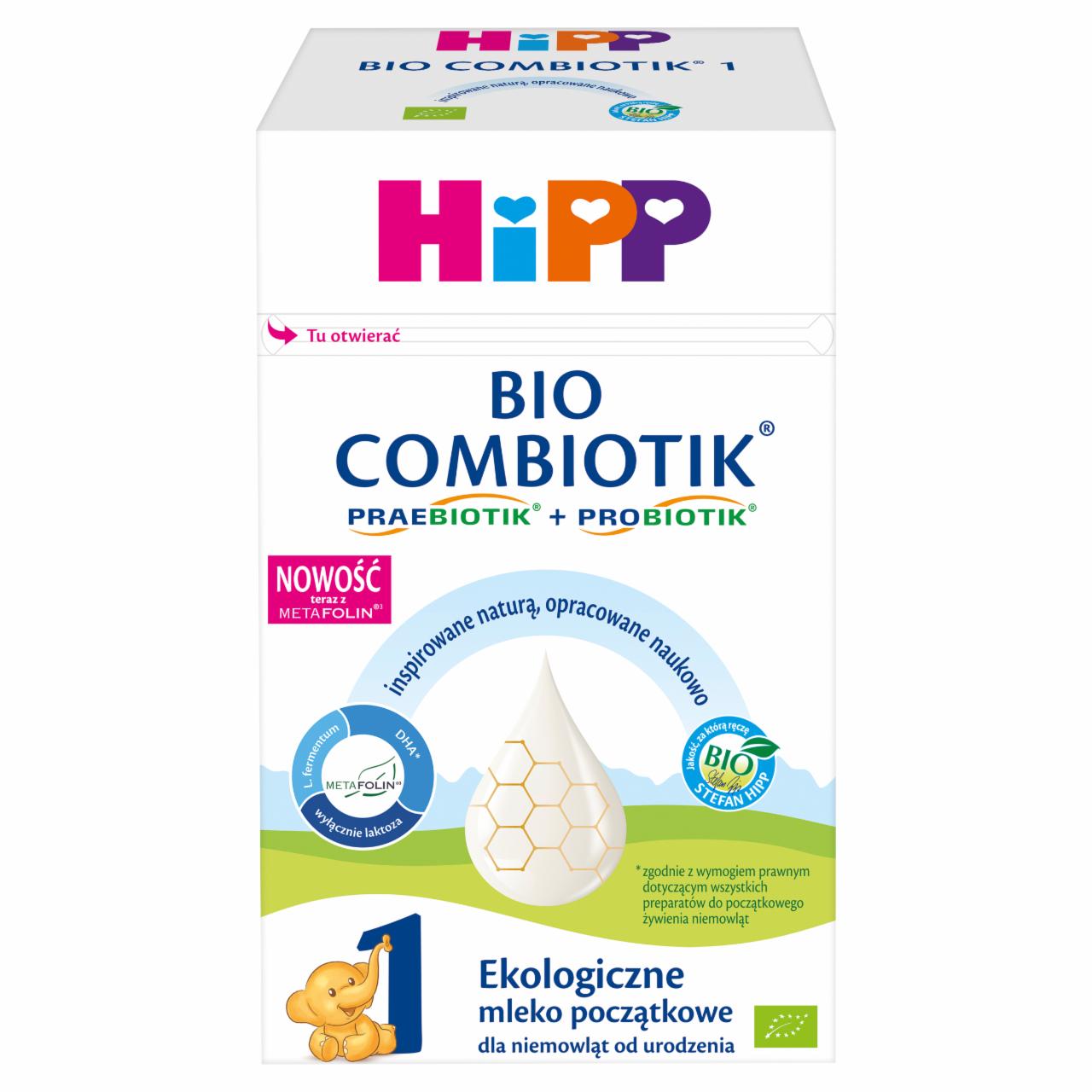 Zdjęcia - HiPP 1 BIO Combiotik Ekologiczne mleko początkowe dla niemowląt od urodzenia 550 g
