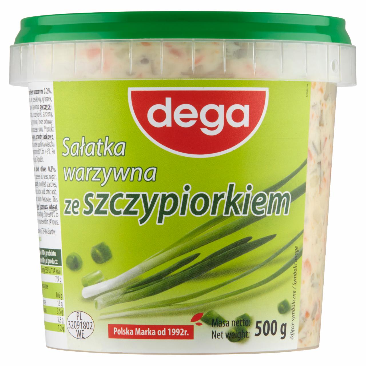 Zdjęcia - Dega Sałatka warzywna ze szczypiorkiem 500 g