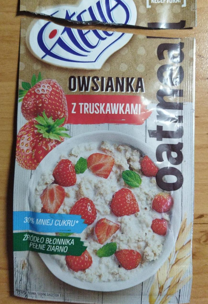 Zdjęcia - Owsianka z truskawkami Fitella