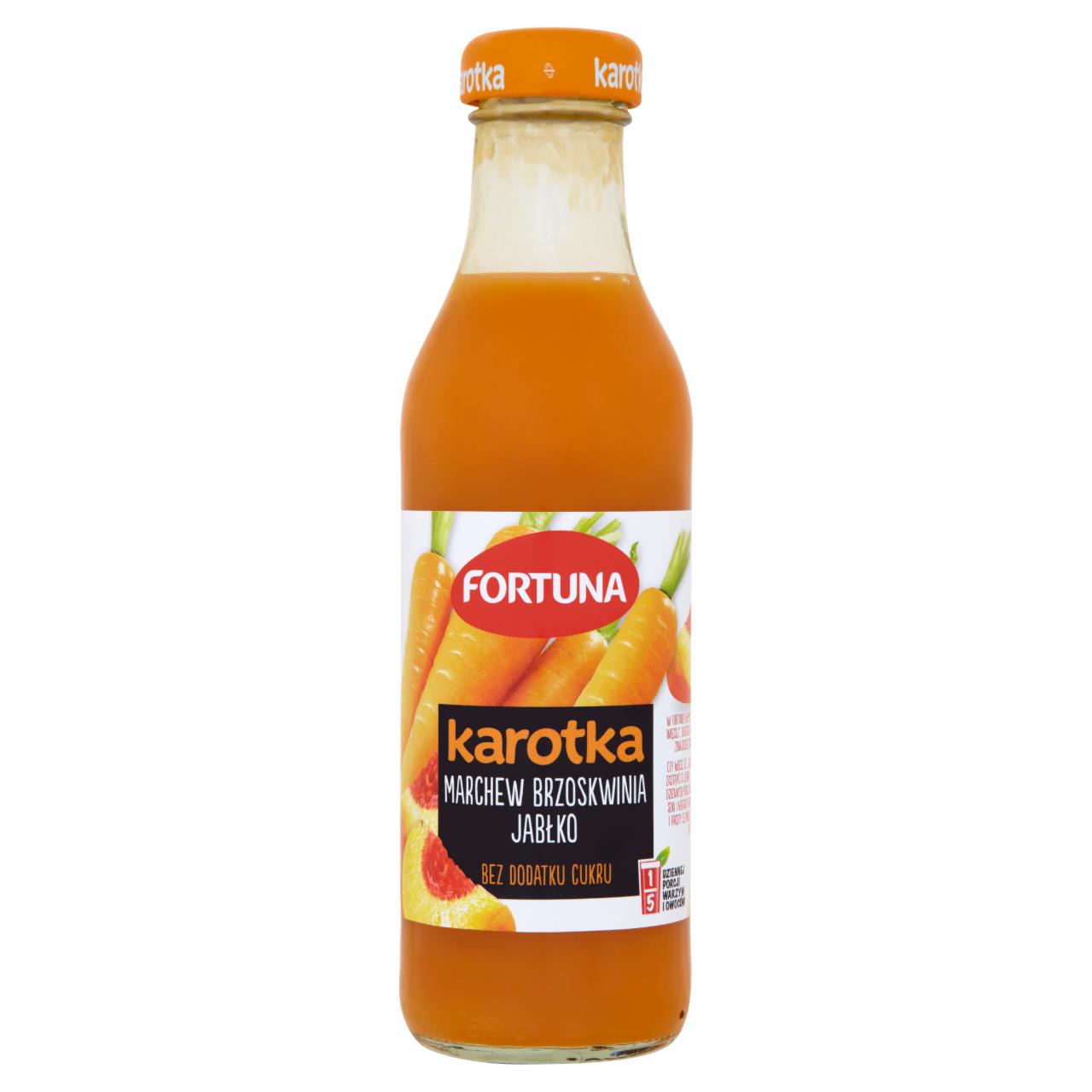 Zdjęcia - Fortuna Karotka Marchew brzoskwinia jabłko Sok 250 ml