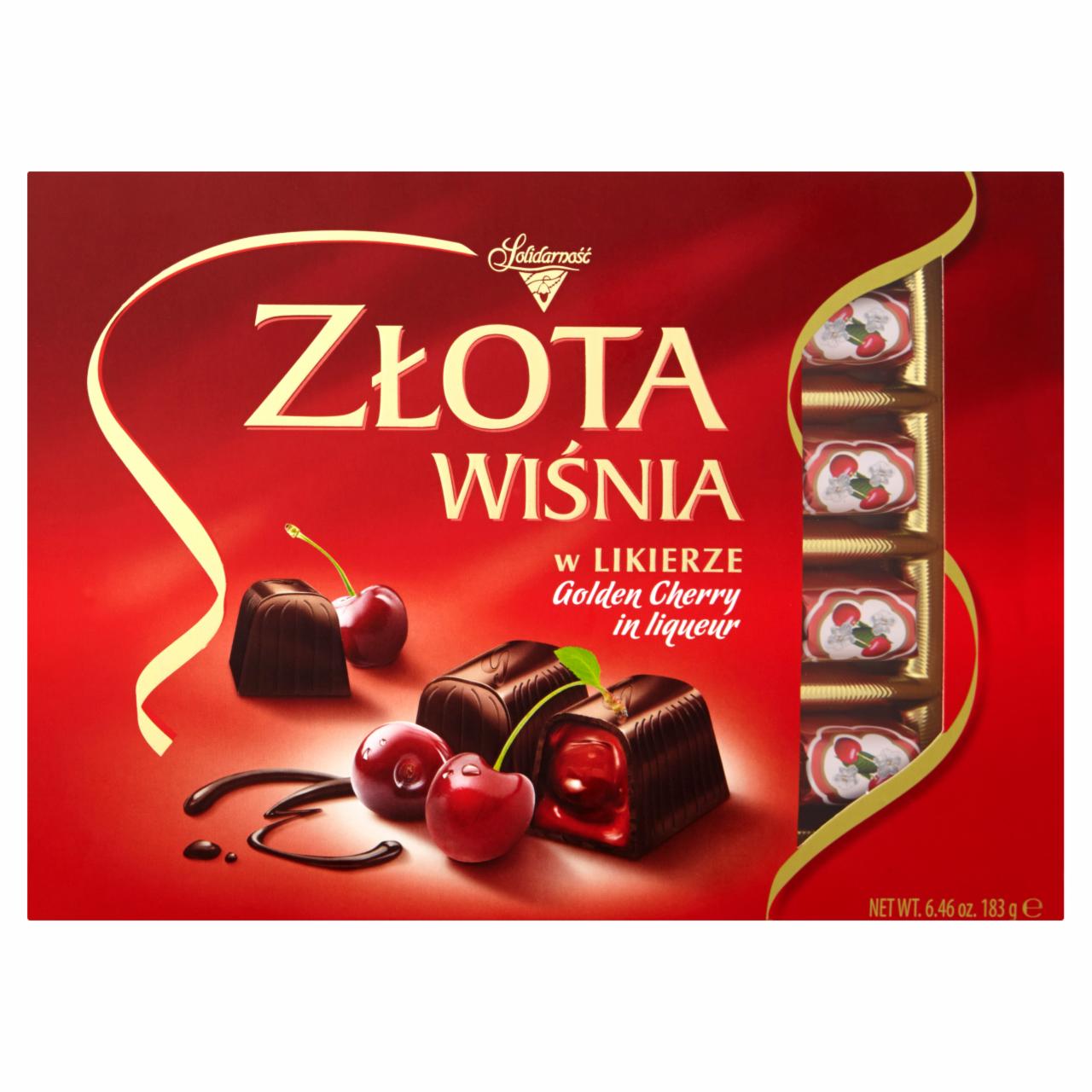 Zdjęcia - Solidarność Złota Wiśnia w likierze 183 g