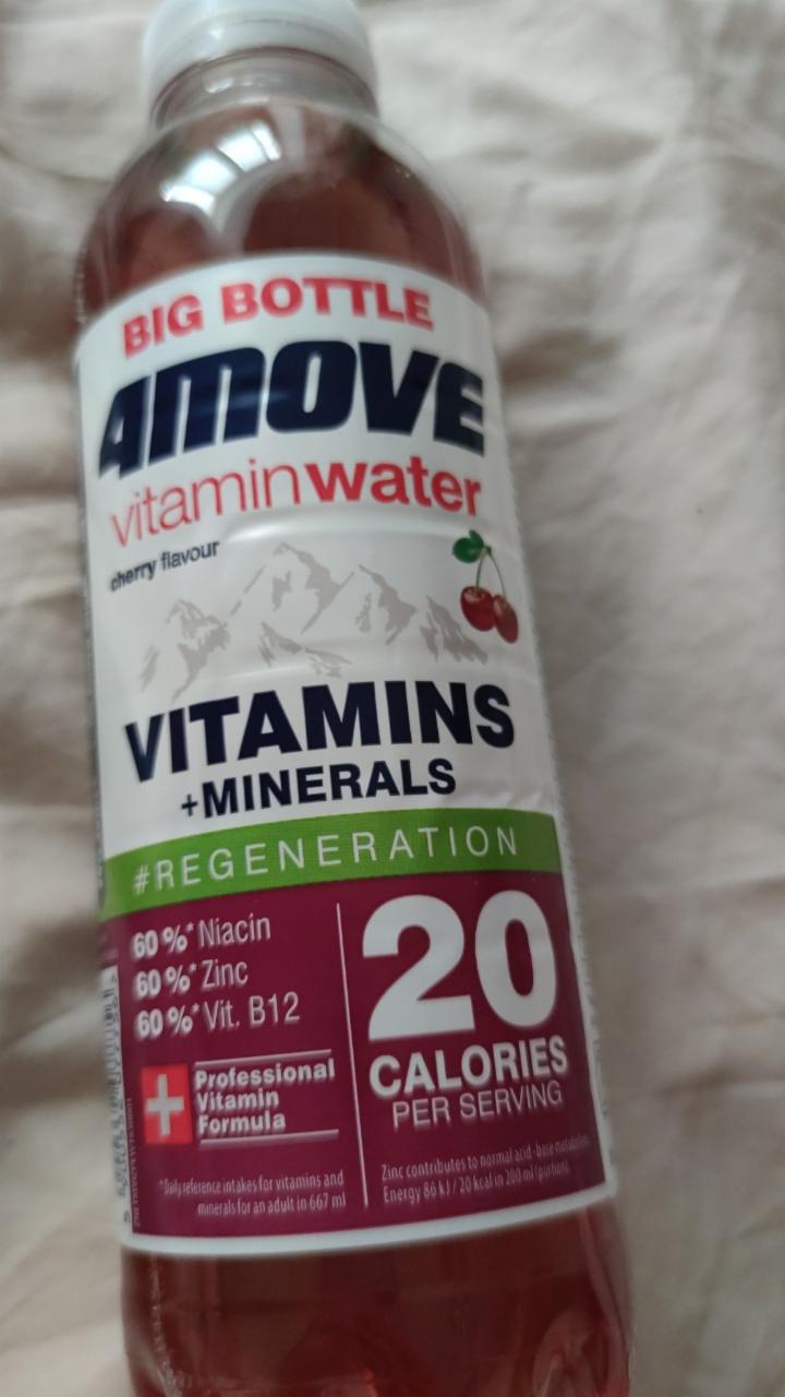 Zdjęcia - 4Move Vitamin Water Witaminy Napój niegazowany o smaku wiśniowym 667 ml