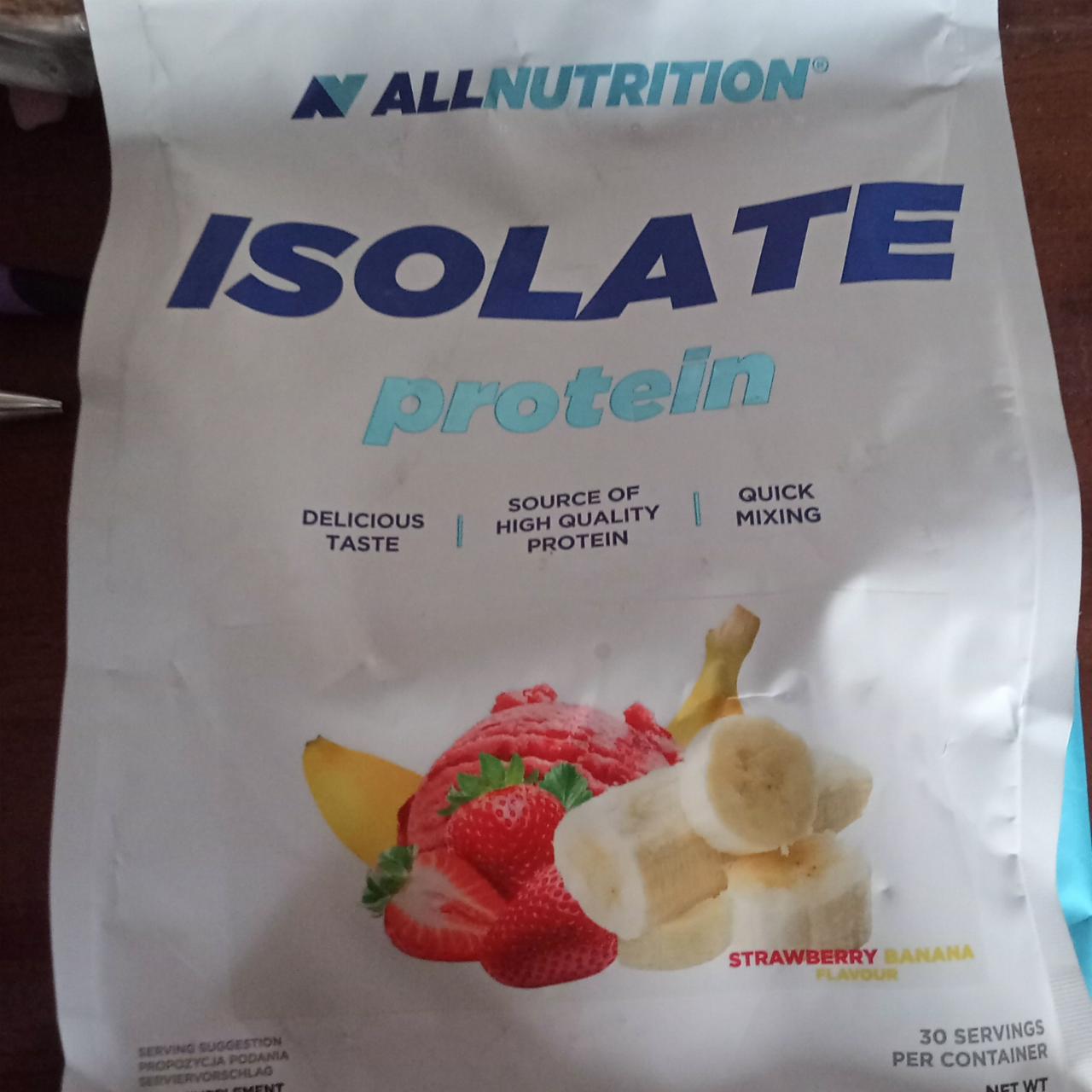Zdjęcia - allnutrition isolate protein izolat białka truskawka banan