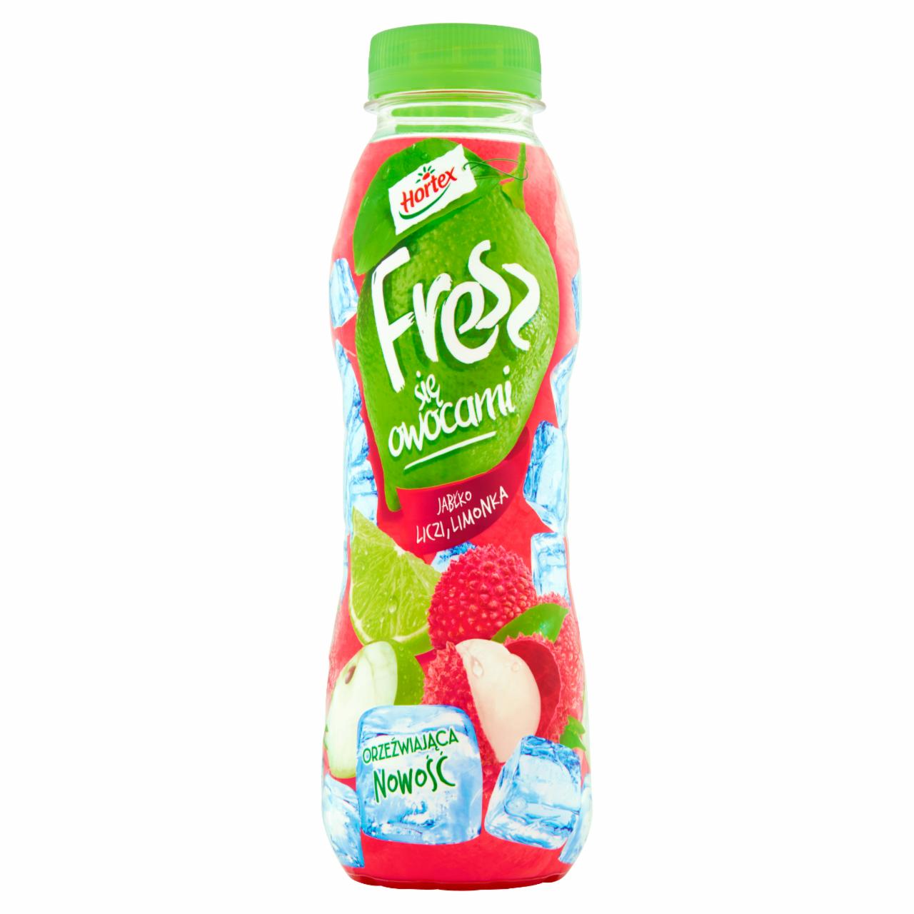 Zdjęcia - Hortex Fresz Napój wieloowocowy jabłko liczi limonka 400 ml