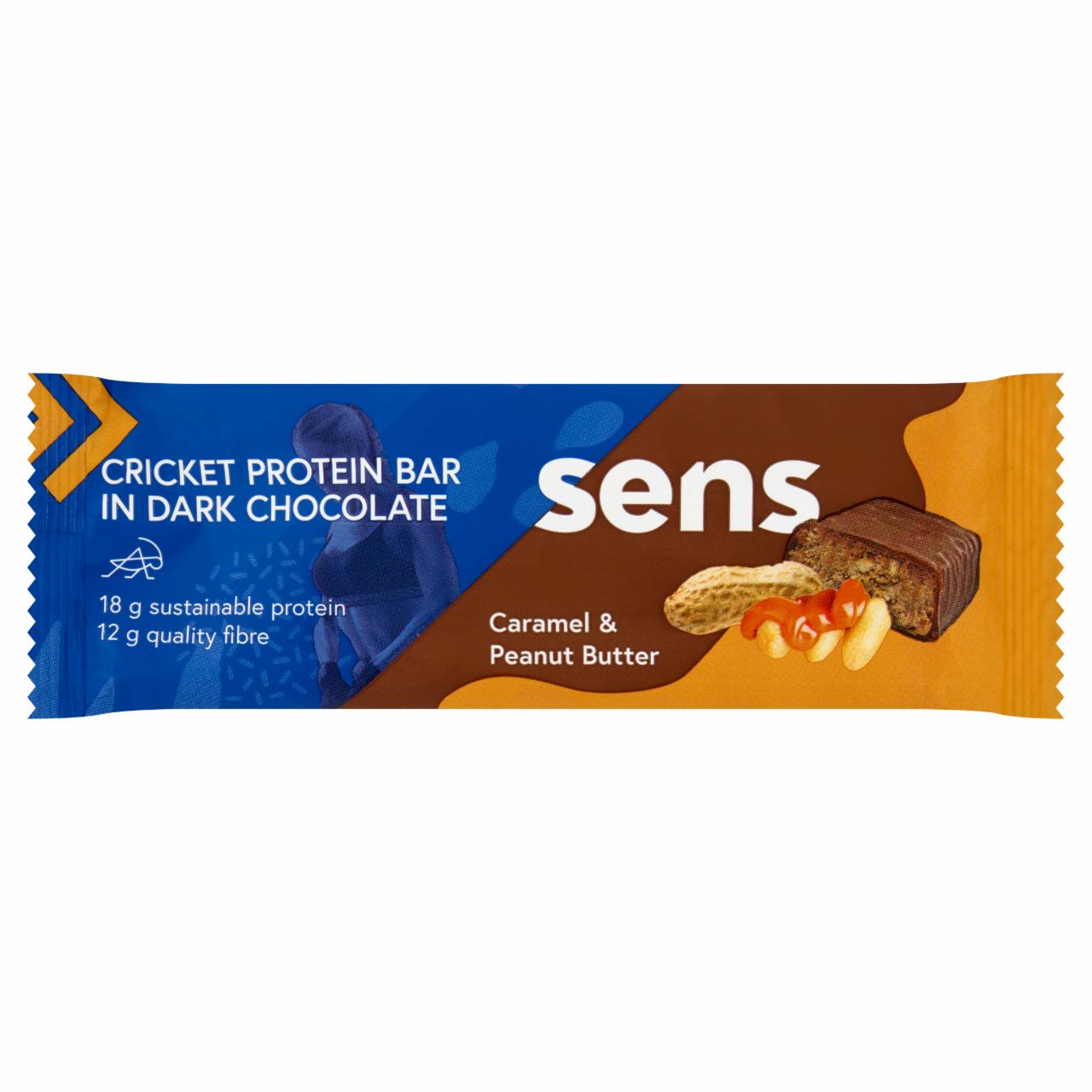 Zdjęcia - Sens Baton proteinowy ze świerszczy karmel i orzechy 60 g