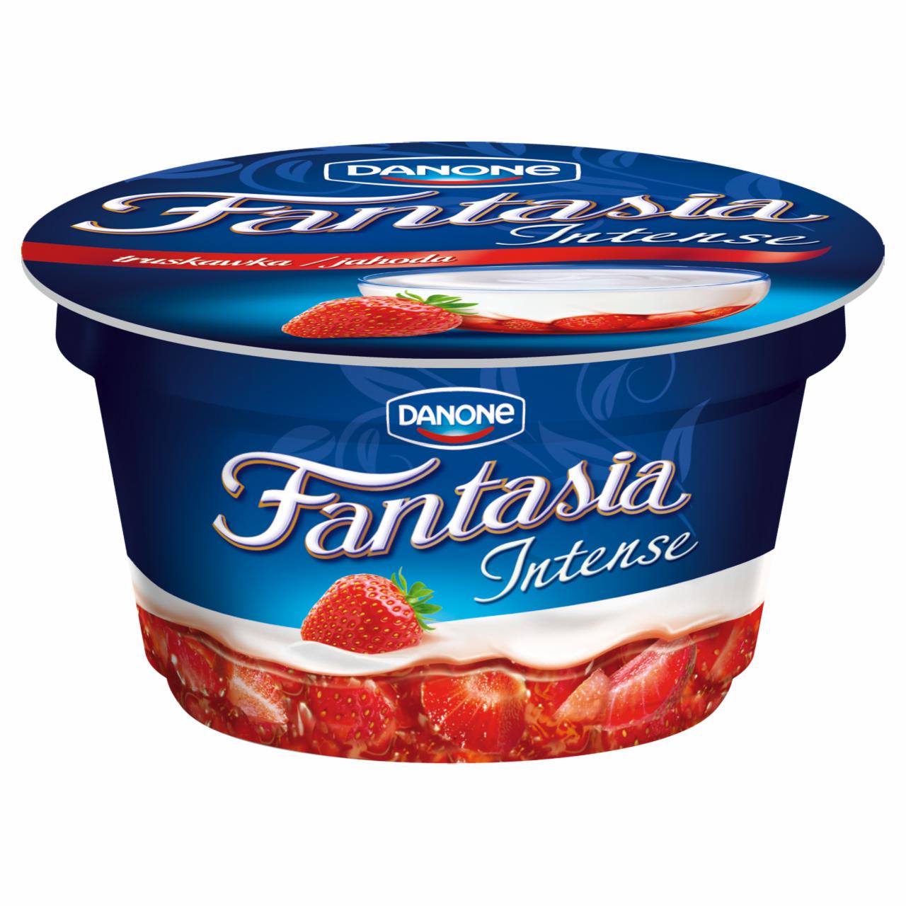 Zdjęcia - Danone Fantasia Intense Jogurt z truskawkami 140 g
