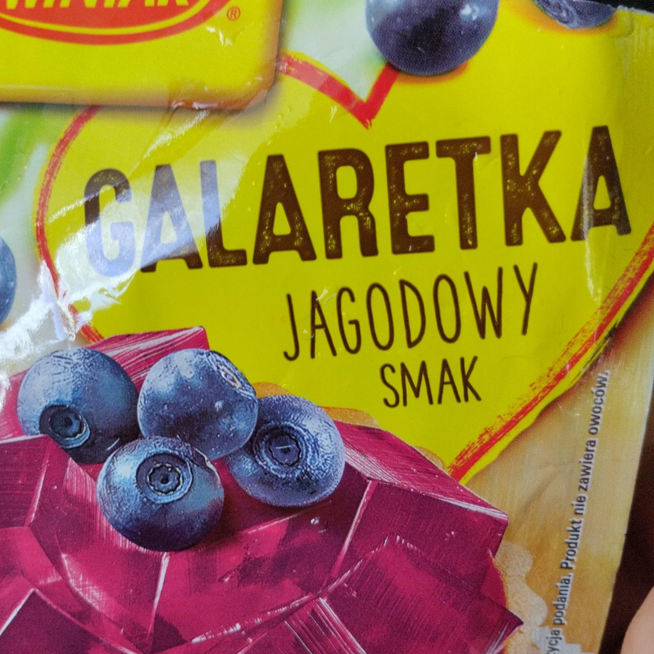 Zdjęcia - Galaretka jagodowy smak Winiary