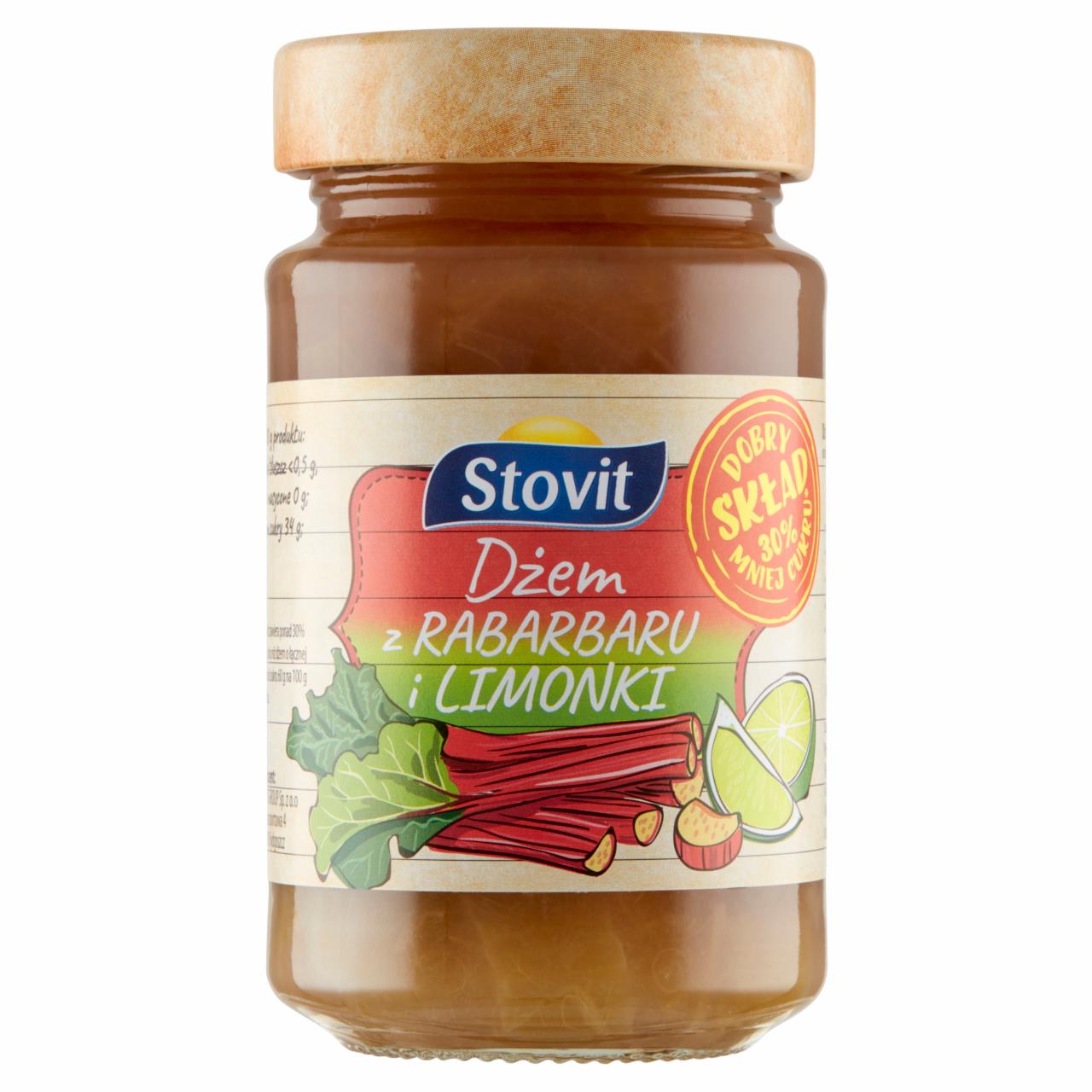 Zdjęcia - Stovit Dżem z rabarbaru i limonki 260 g