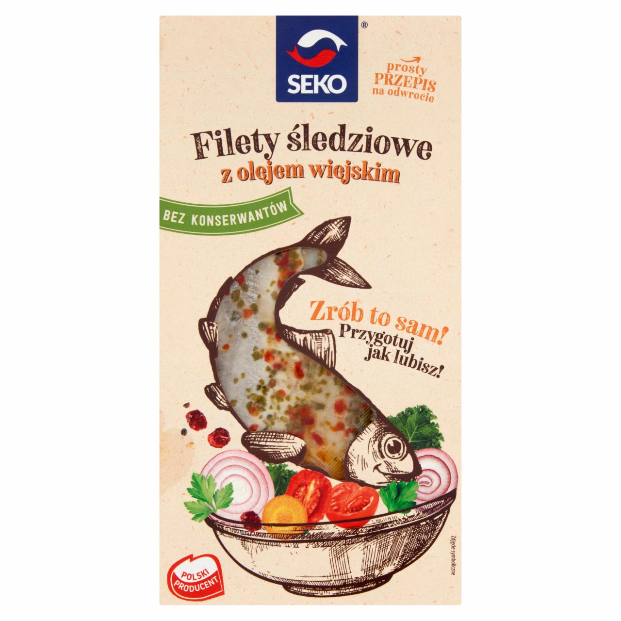 Zdjęcia - Seko Filety śledziowe z olejem wiejskim 125 g