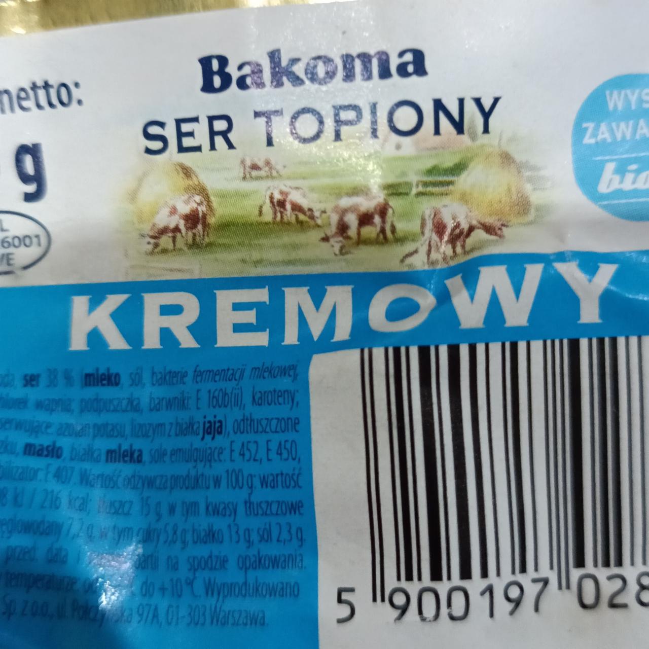 Zdjęcia - Serek topiony kremowy Bakoma