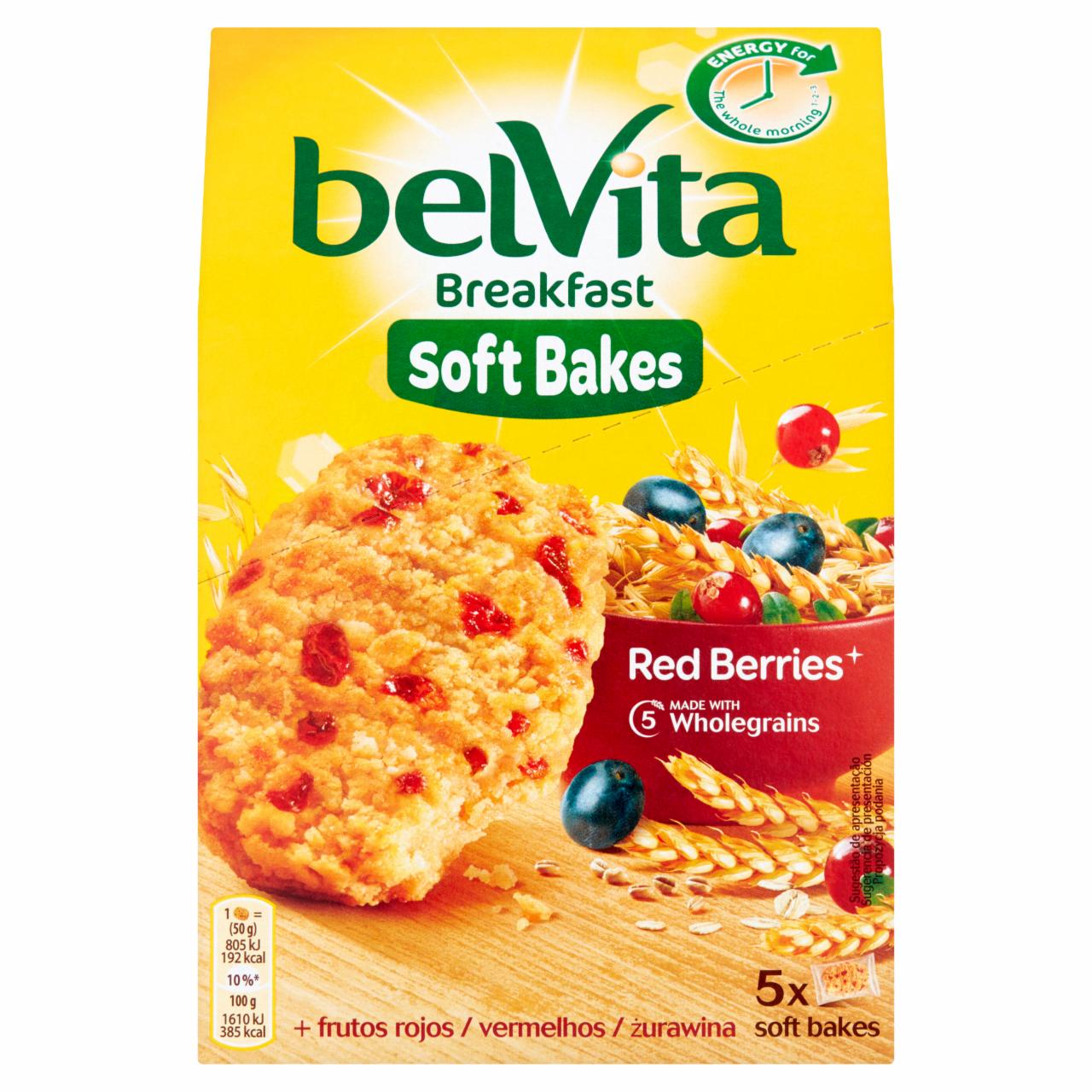 Zdjęcia - belVita Breakfast Ciastka zbożowe z żurawiną i rodzynkami 250 g
