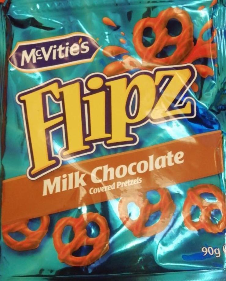 Zdjęcia - Milk Chocolate coated pretzels Flipz McVitie's