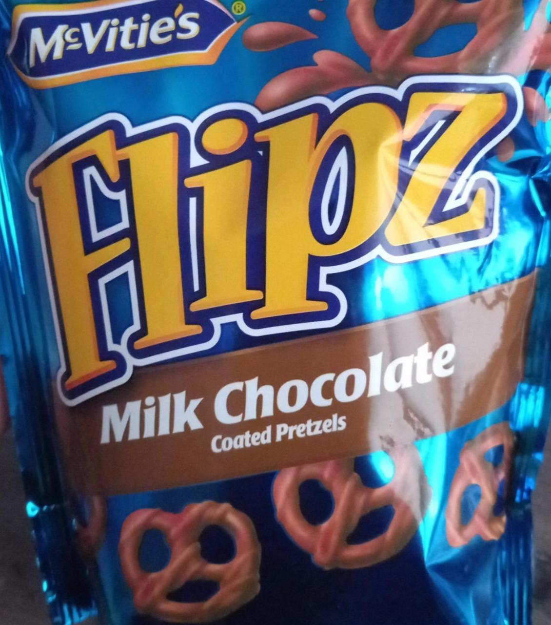 Zdjęcia - Milk Chocolate coated pretzels Flipz McVitie's