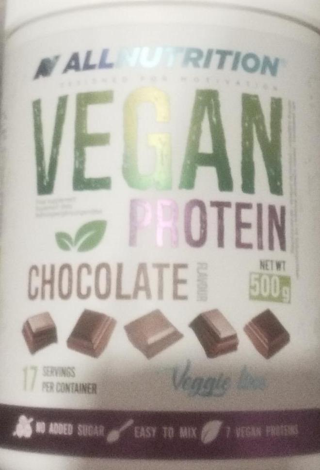 Zdjęcia - Vegan protein chocolate Allnutrition