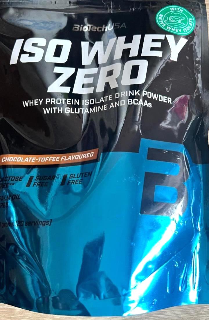 Zdjęcia - Iso Whey Zero Chocolate Toffee BioTechUSA