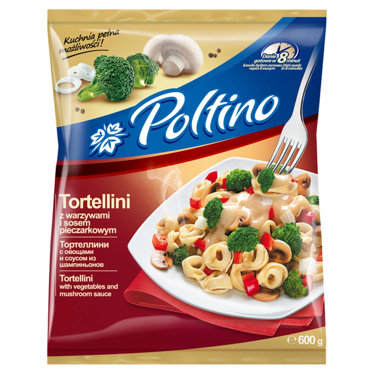 Zdjęcia - Poltino Tortellini z warzywami i sosem pieczarkowym 600 g