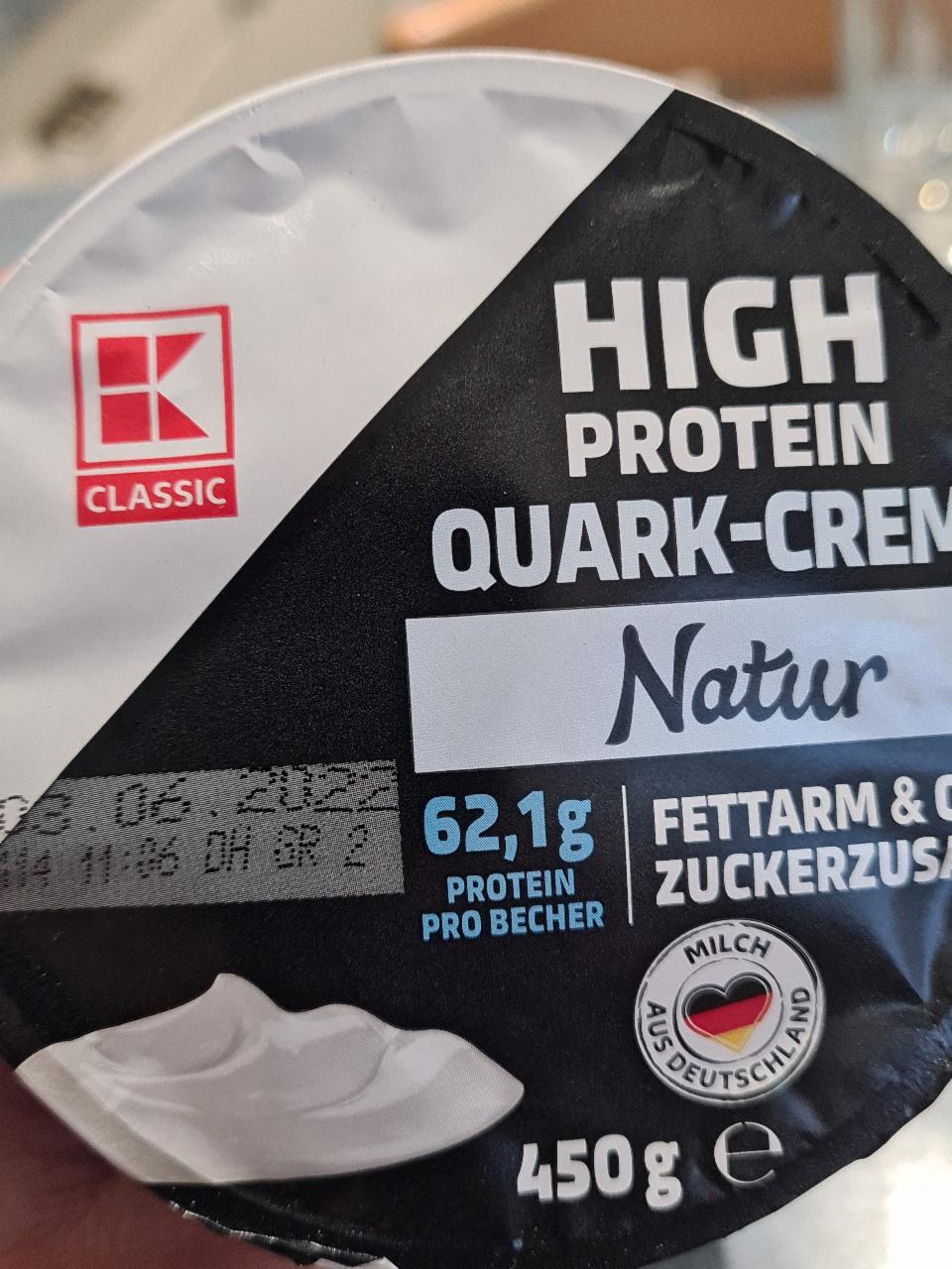 Zdjęcia - High protein quark creme natur K-classic
