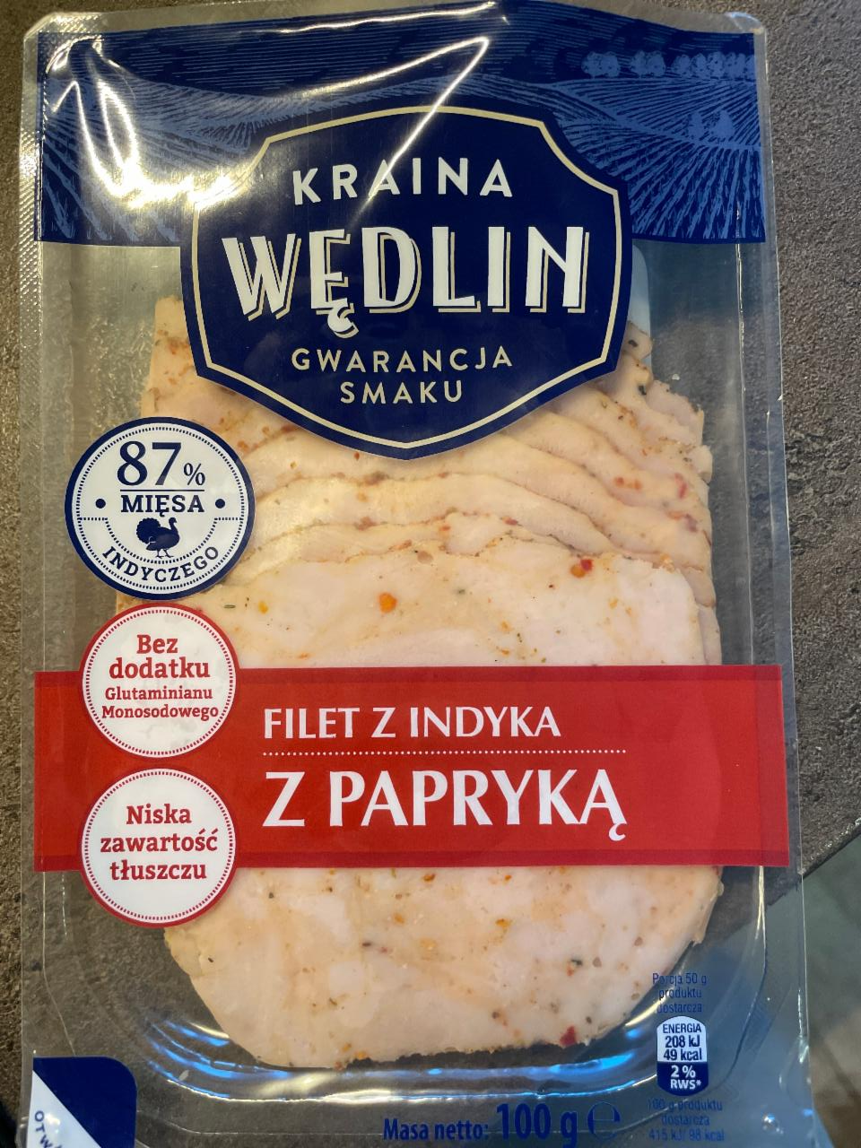 Zdjęcia - Filet z indyka z papryką Kraina Wędlin