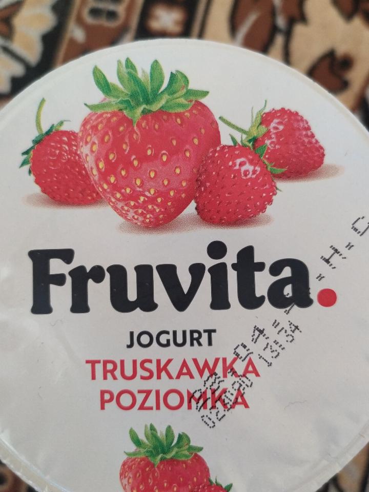 Zdjęcia - jogurt truskawka poziomka Fruvita