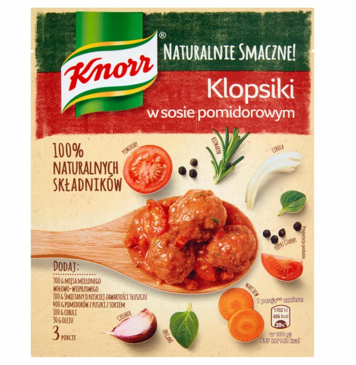 Zdjęcia - Klopsiki w sosie pomidorowym Knorr