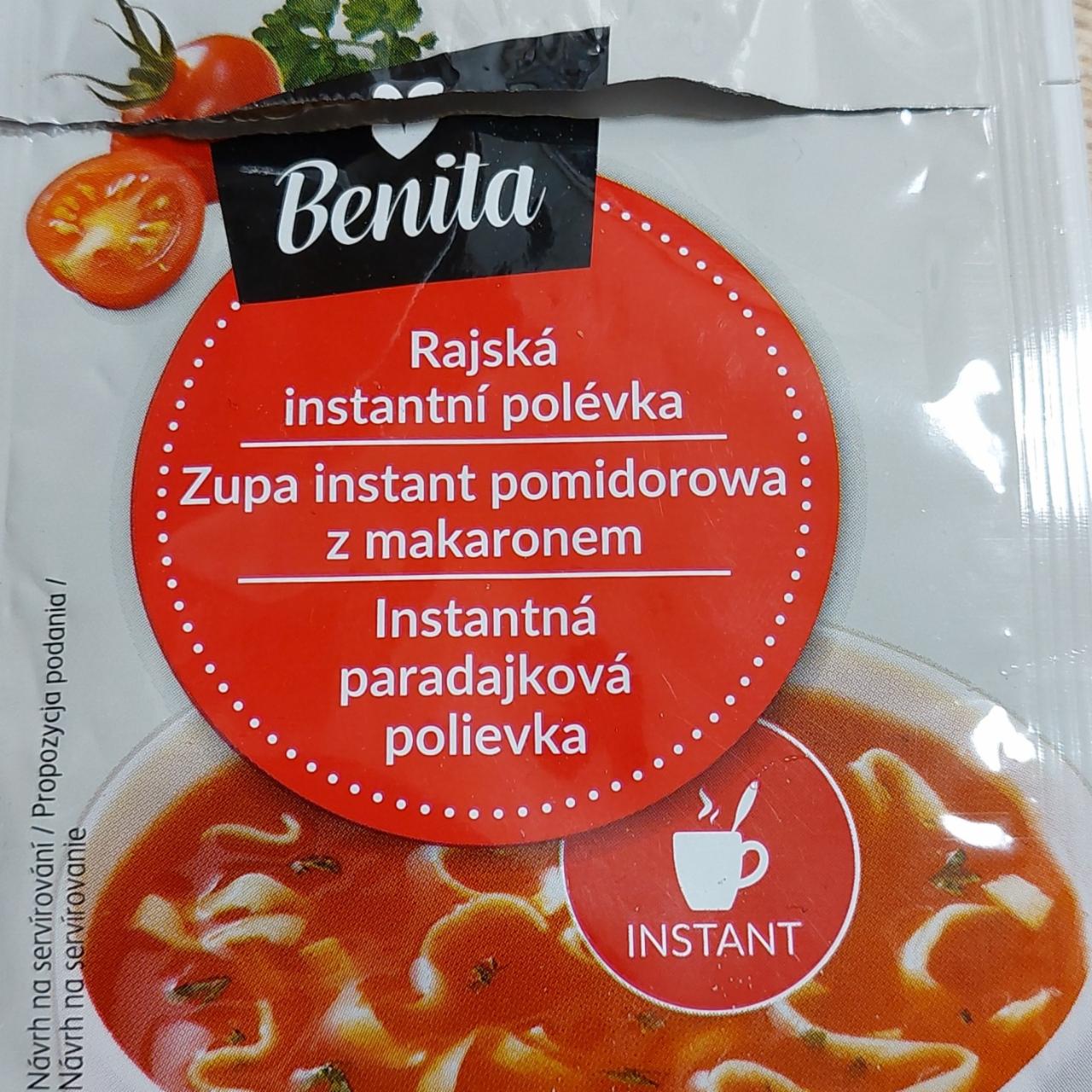 Zdjęcia - zupa instant pomidorowa z makaronem Benita
