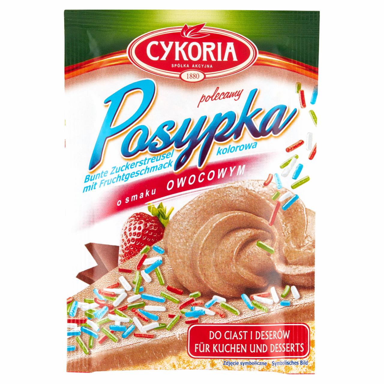 Zdjęcia - Cykoria Posypka kolorowa o smaku owocowym 50 g