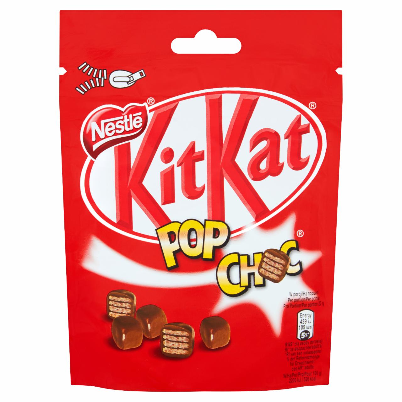 Zdjęcia - KitKat Pop Choc Kruchy wafelek w mlecznej czekoladzie 140 g