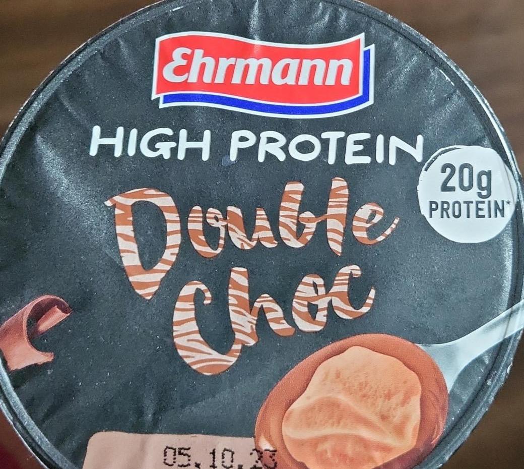 Zdjęcia - High protein Double choc Ehrmann