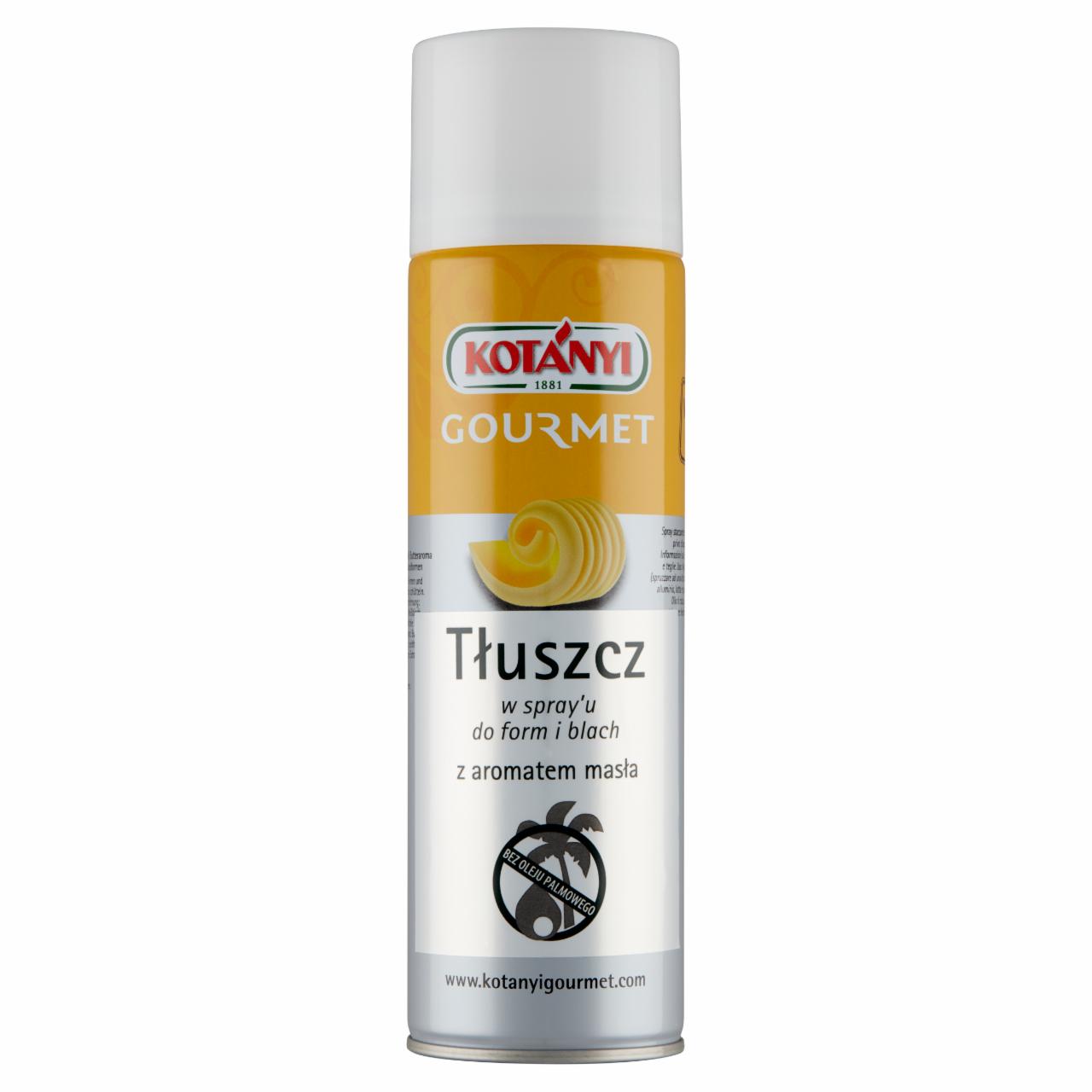 Zdjęcia - Kotányi Gourmet Tłuszcz w spray'u do form i blach z aromatem masła 500 ml