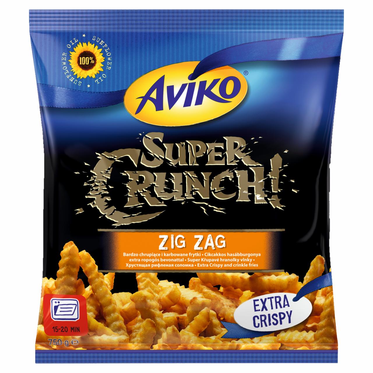 Zdjęcia - Aviko Super Crunch Zig Zag Bardzo chrupiące i karbowane frytki 750 g