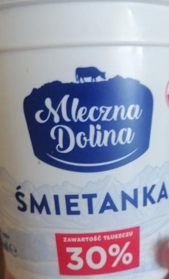 Zdjęcia - Śmietanka pasteryzowana 30% Mleczna Dolina