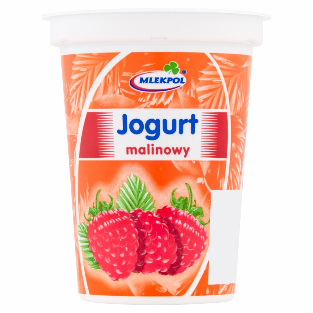 Zdjęcia - Mlekpol Jogurt malinowy 400 g