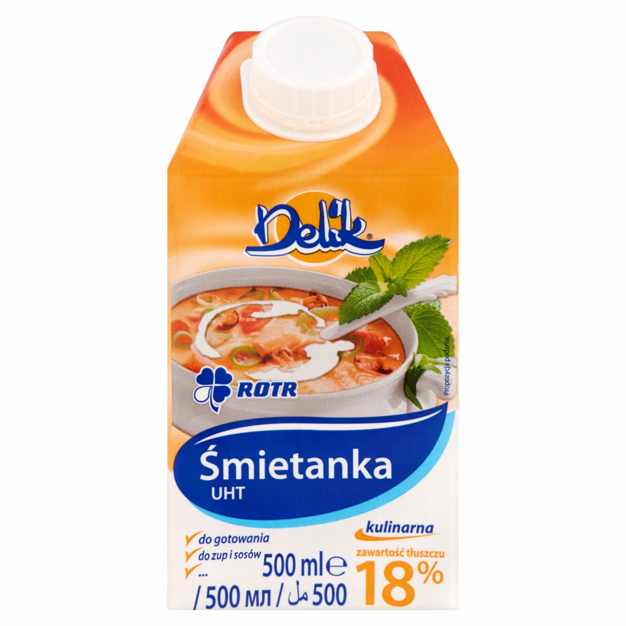 Zdjęcia - Delik Śmietanka UHT 18% 500 ml