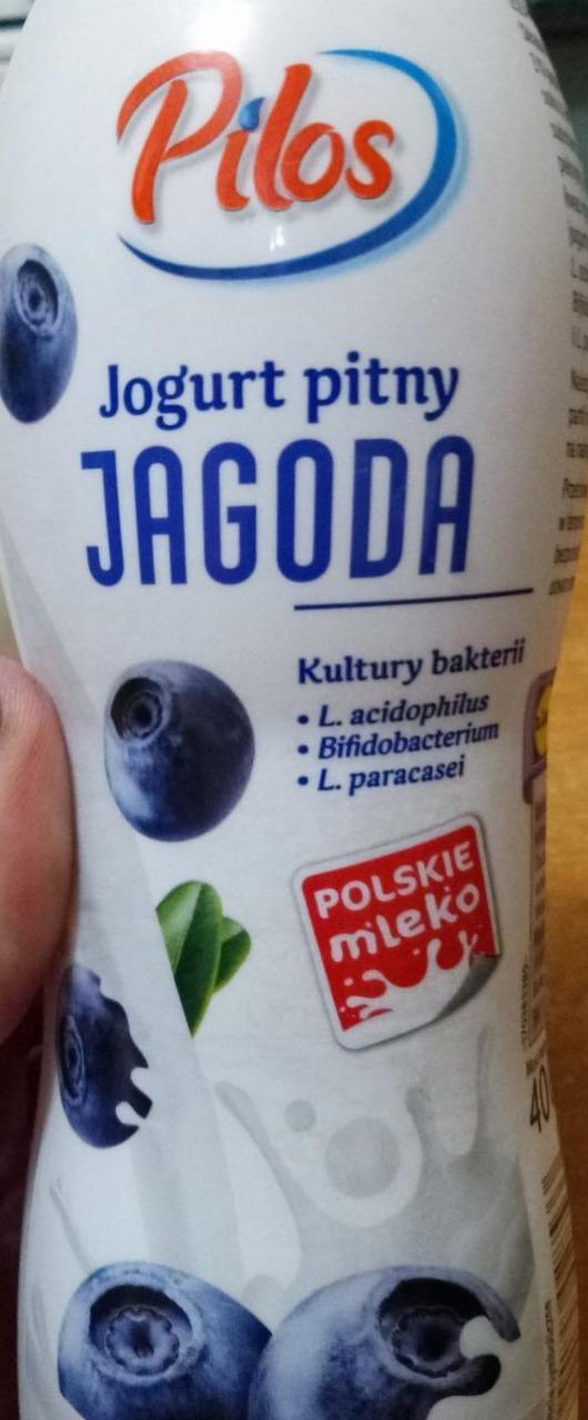 Zdjęcia - Jogurt pitny jagoda Pilos