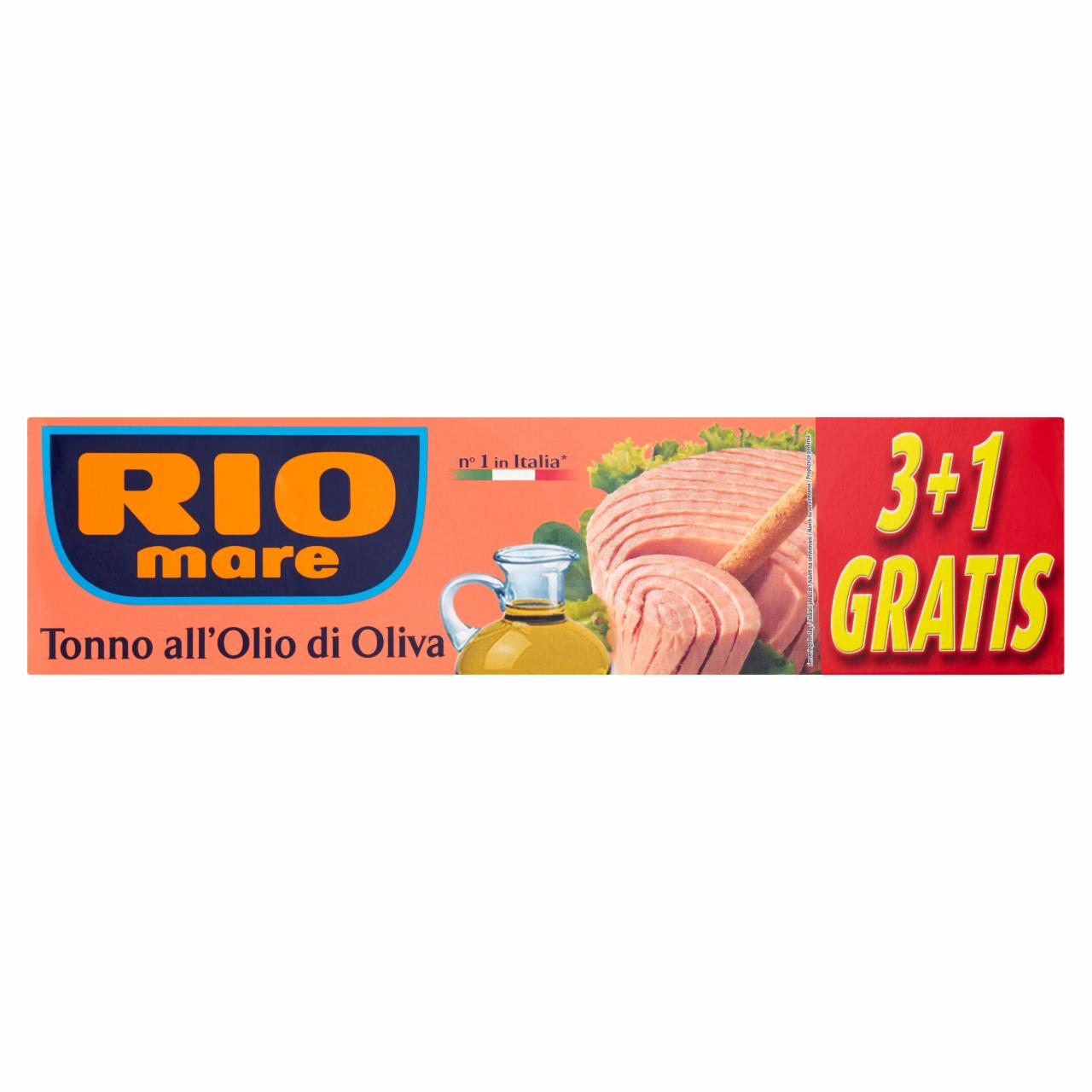 Zdjęcia - Rio Mare Tuńczyk w oliwie z oliwek 4 x 80 g