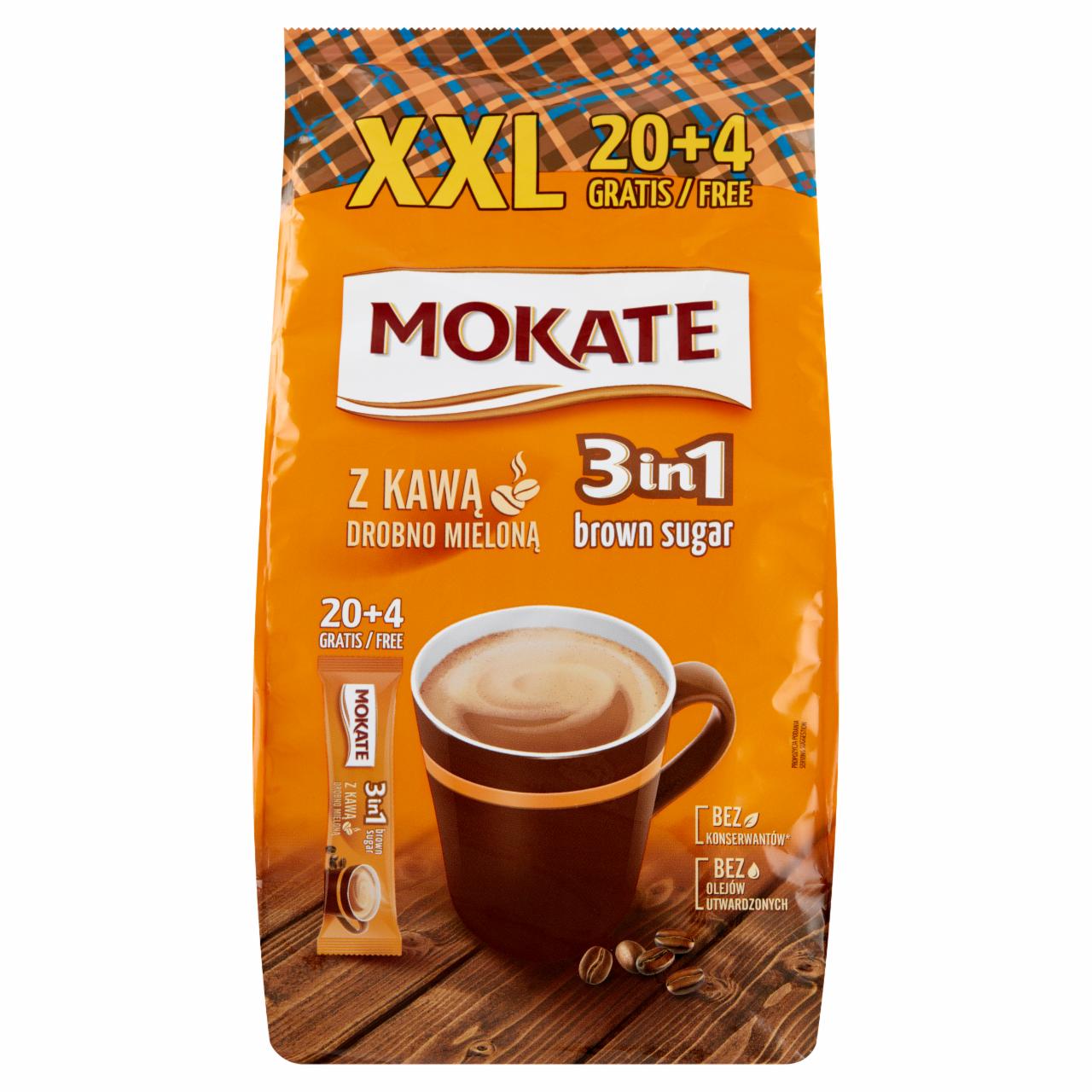Zdjęcia - Mokate 3in1 Brown Sugar Rozpuszczalny napój kawowy w proszku 408 g (24 x 17 g)