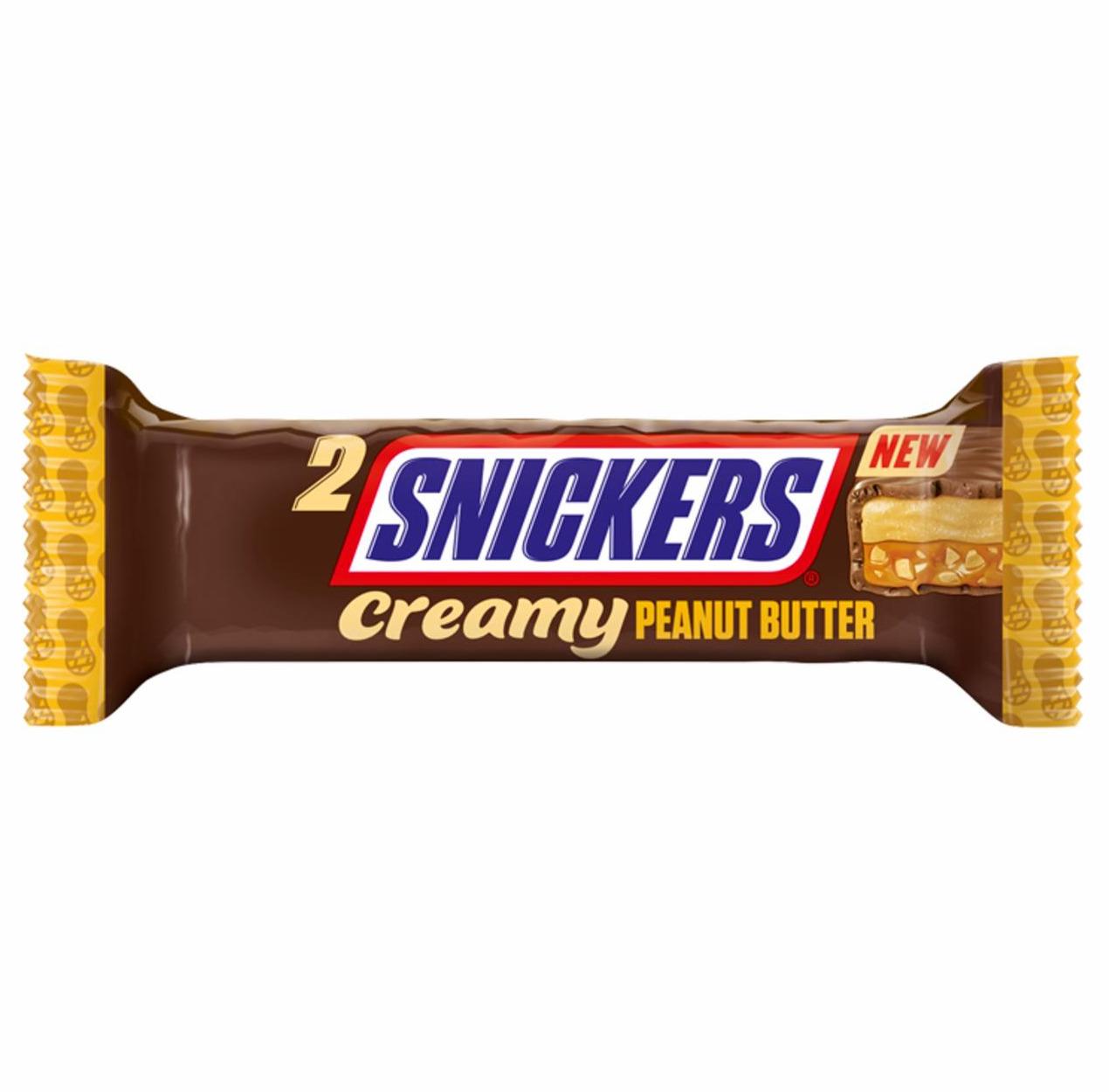 Zdjęcia - Snickers Creamy Peanut Butter Baton z nadzieniem masła orzechowego 36,5 g (2 x 18,25 g)