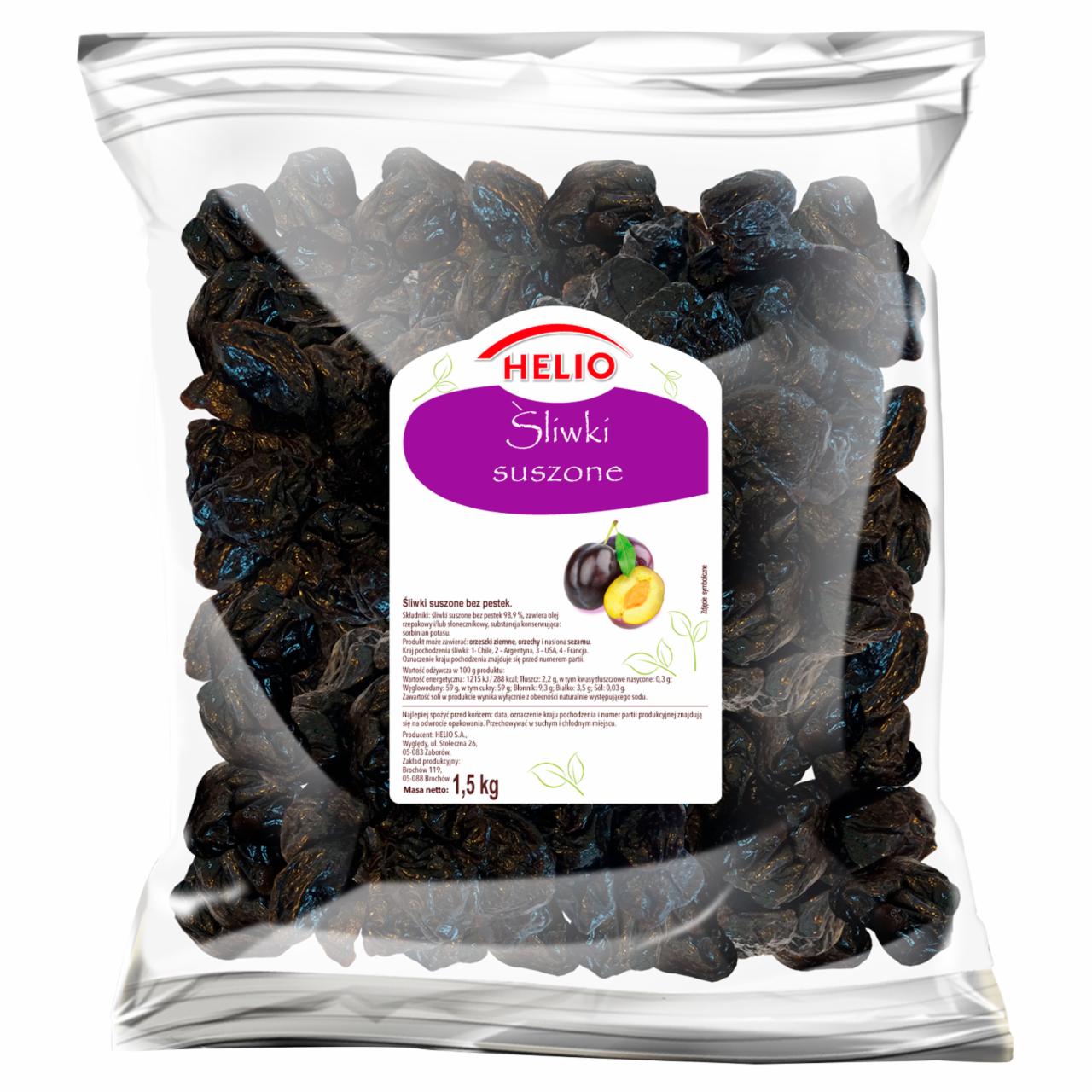 Zdjęcia - Helio Śliwki suszone 1,5 kg