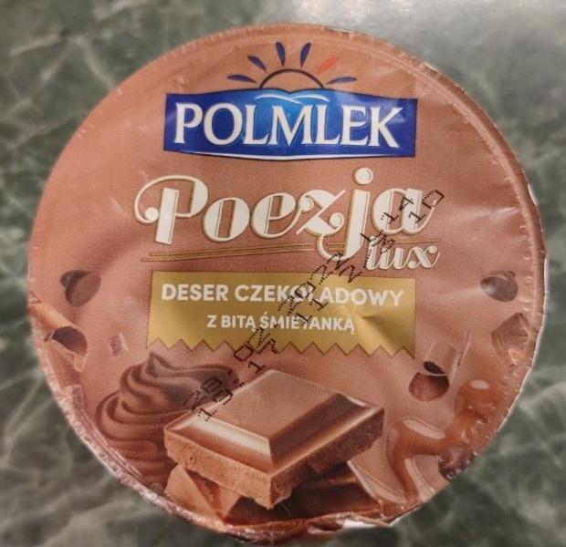 Zdjęcia - Poezja Lux Deser czekoladowy z bitą śmietanką Polmlek
